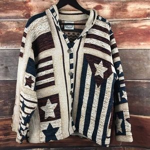 Sugar street weavers Jacket Coat USA stars stripes